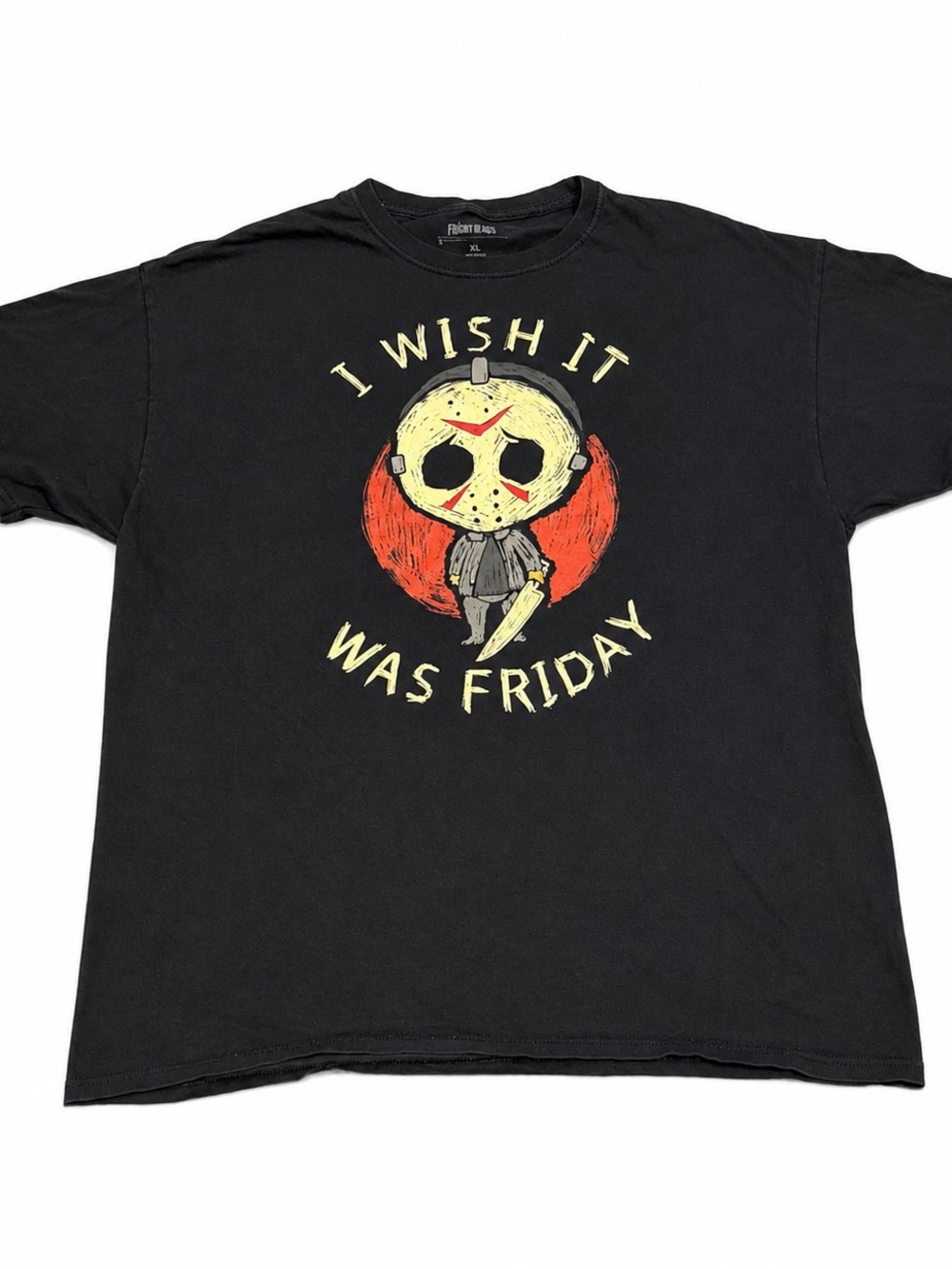 Fright Rags Jason “I Wish It Was Friday” Horror Graphic Tee XL